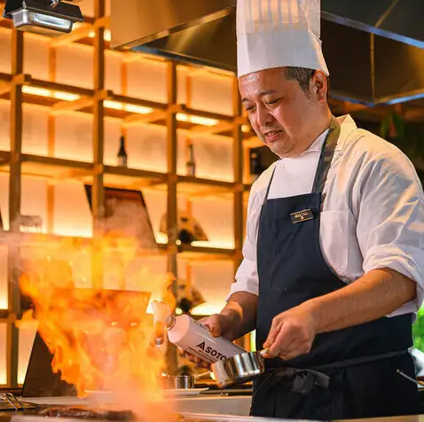 ライブ感のある食事を堪能