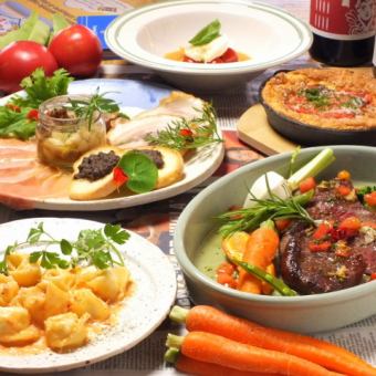【ランチ・昼宴会】チンクエ自慢のイタリアンでランチPARTYコース 3600円