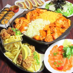 【当天可预约！】轻松坐下3小时！芝士烤鸡套餐（含无限畅饮）4500日元