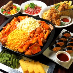 お席2時間【月～木限定】当日予約OKメイン選べるお手軽コース（タッカルビ）飲み放題付3,980円！