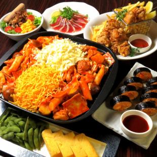 【当日予約OK！】お席2時間！メイン選べるお手軽コース（タッカルビ）　飲み放題付き 4,500円