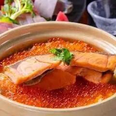 イクラと鮭の親子土鍋ご飯