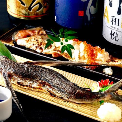 備長炭で焼く海鮮原始焼き