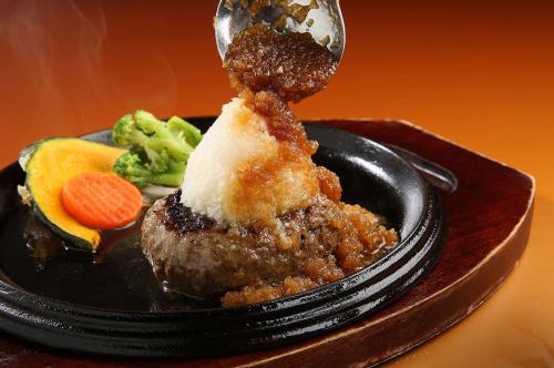 <原创汉堡牛排> 加入大量日式萝卜泥的清爽汉堡牛排