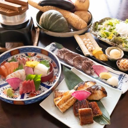 ◆New Year's Party Special Course◆ Enjoy seasonal sashimi, today's Wagyu beef, and a bowl of rice to finish off the meal (2 hours of all-you-can-drink included) 7,000 yen