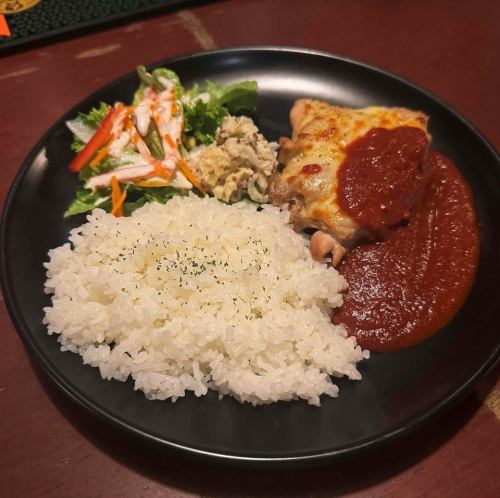 グリルドチーズチキンステーキプレート