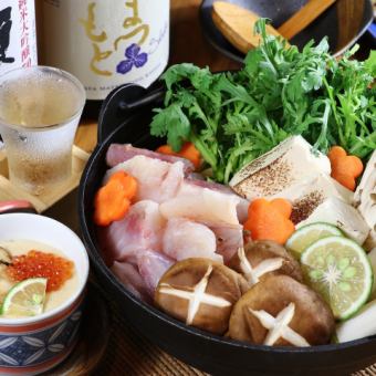 生ビールもOK!2時間飲み放題を含む全9品≪牡蠣鍋コース≫