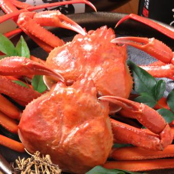 【獎勵♪】螃蟹火鍋等6道菜+90分鐘【無限暢飲】⇒8000日元