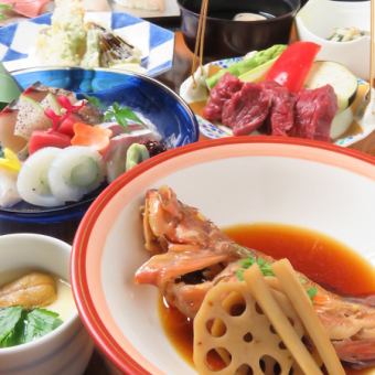 [For various parties] 7 courses with 3 sashimi plates + 90 minutes [all you can drink] ⇒ 5000 yen