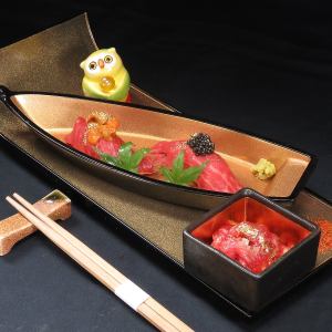 キャビアのせ炙り握り(2貫)