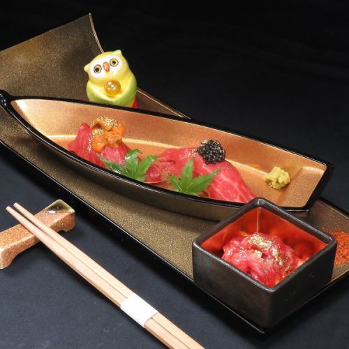 キャビアのせ炙り握り(2貫)