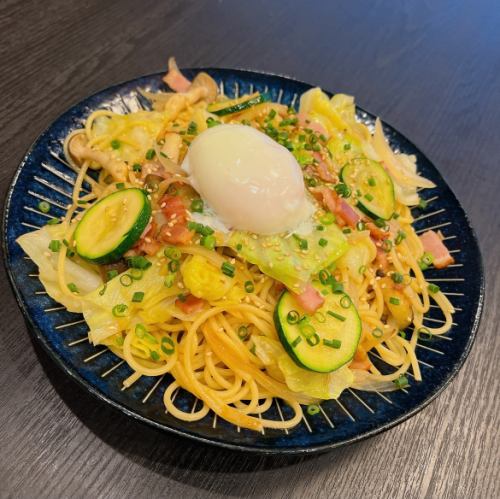 季節の野菜醤油バタースパゲッティー