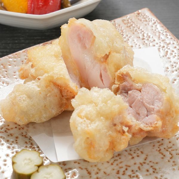 国産若鶏もも肉の塩唐揚げ　アールグレイの紅茶塩