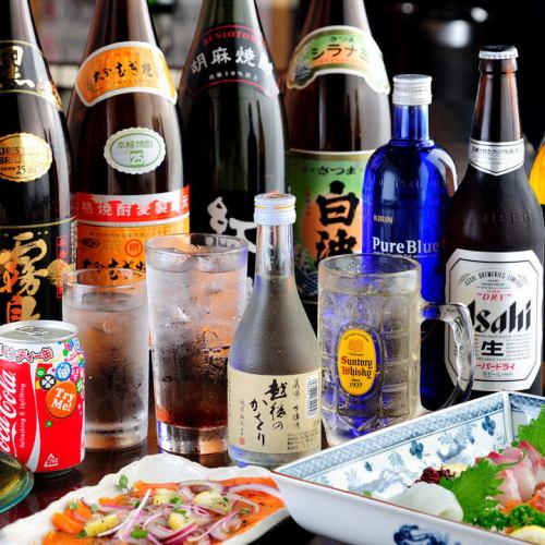 ビール440円☆焼酎385円