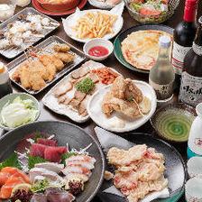 ２時間飲み放題付き　満足コース11品 4,950円(税込)（50名以上で貸切可）