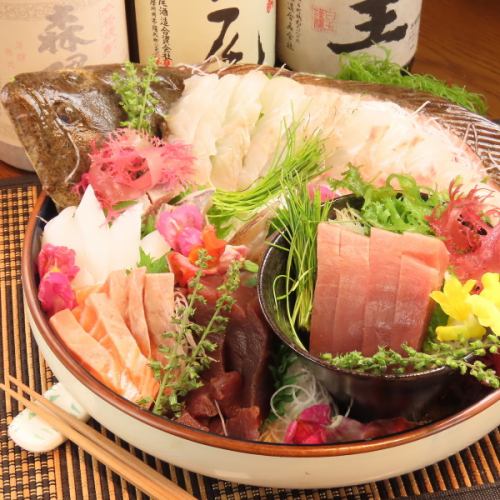 【什錦刺身】享用當天新鮮採摘的魚