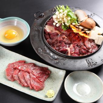 【Aコース】馬刺し肉鍋セット◆3270円(税込)