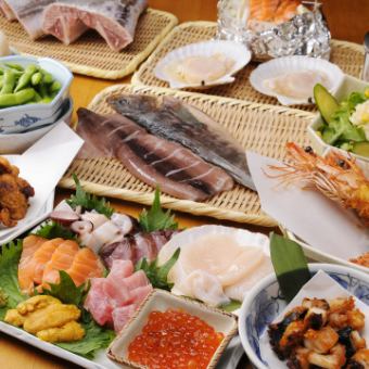 [All-you-can-eat and drink Hamayaki seafood] ☆ 2 hours system ☆ Hamayaki & Izakaya menu/Tokutoku course 2980 yen (tax included)