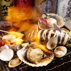 [All-you-can-eat grilled seafood] Oysters/scallops/turban shells/everything else all-you-can-eat/big catch course 5,980 yen (tax included)