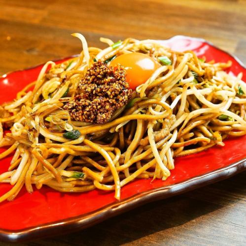Spicy fried soba noodles