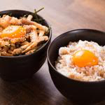 Pork Tamameshi and Egg Over Rice