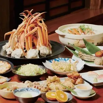 ご家族向け【90分食べ放題コース】高コスパ！本ずわい蟹・紅ずわい蟹が食べ放題！◆7678円(税込)