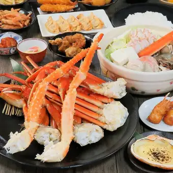 【会席コース】本ずわい蟹・イバラ蟹・紅ずわい蟹の贅沢3種蟹コース◇12078円(税込)