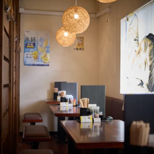 The interior of the store has a calm atmosphere.