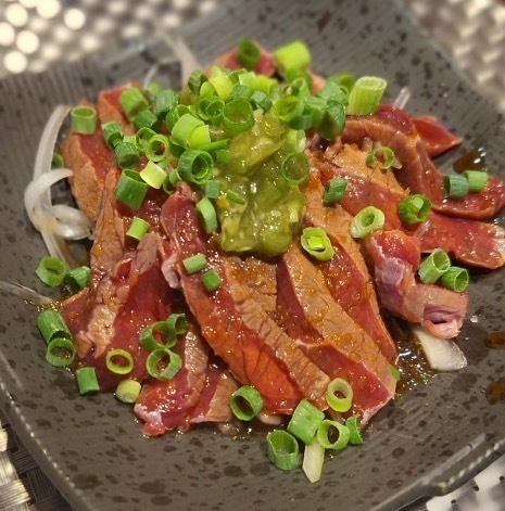 Seared beef with wasabi ponzu