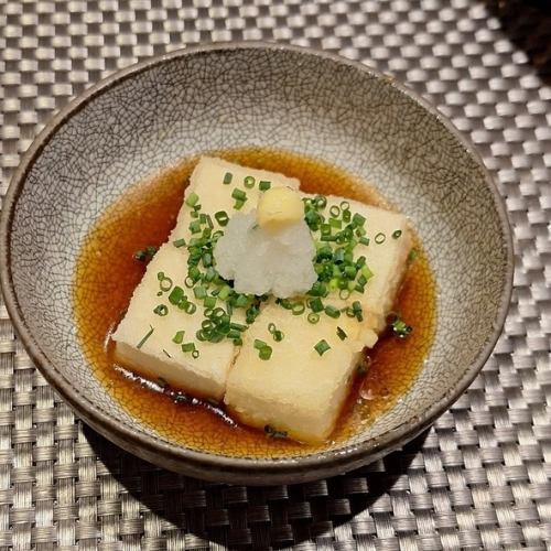 lightly deep-fried tofu