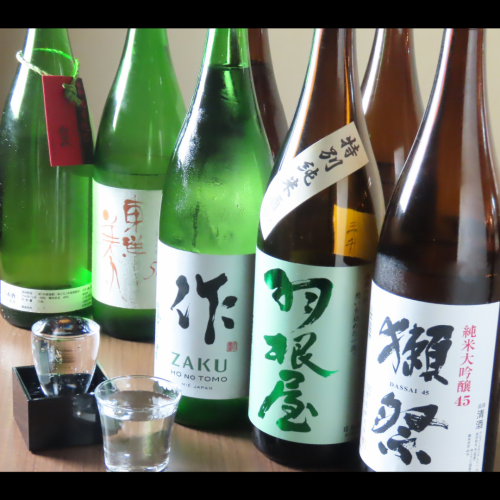 豊富な日本酒と和料理を♪