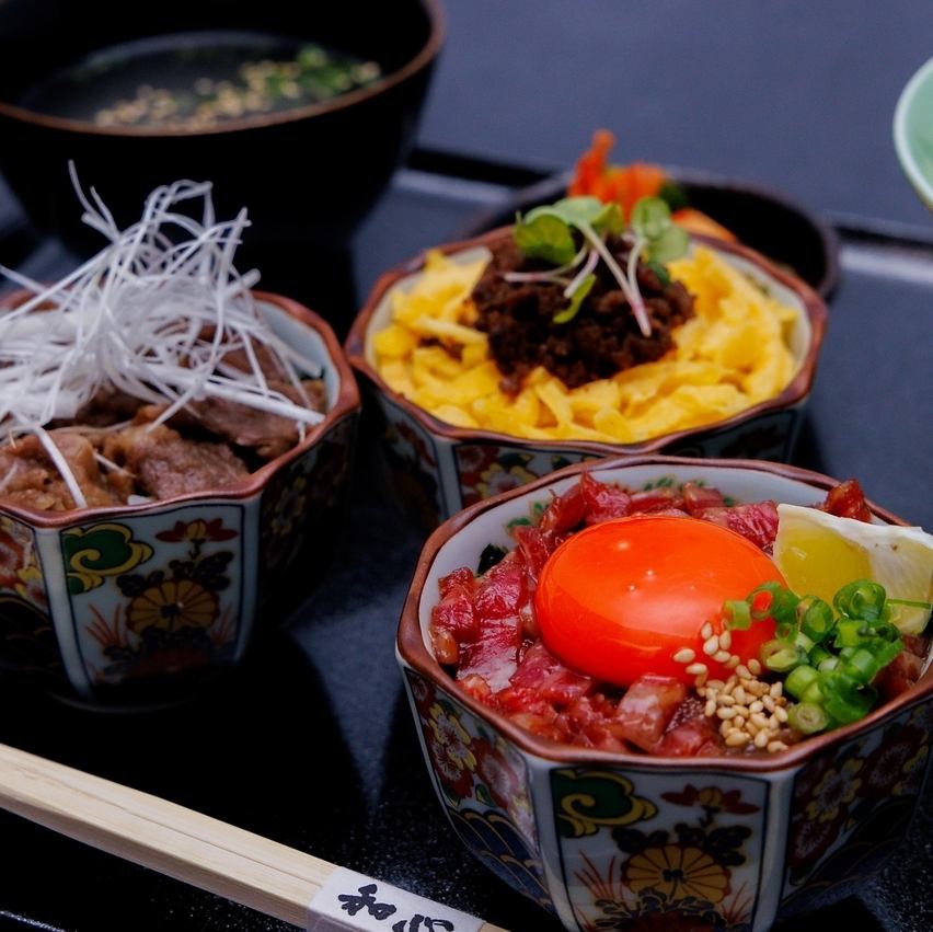 【1,780円～】三色丼ランチなど贅沢など◎贅沢に昼飲み♪
