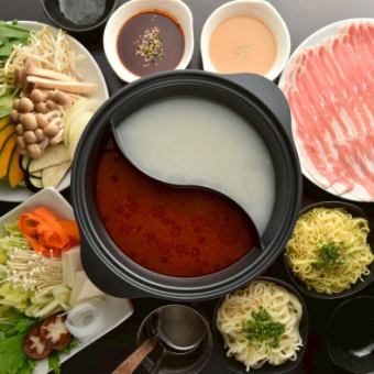 【鍋料理食べ放題】全6品＋2時間飲み放題付き　2480円(税込)