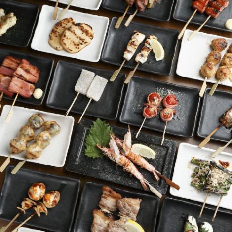 [A la carte deals ♪] About 30 types of "skewers" are excellent! 20% OFF coupons and free toast drink coupons are available!