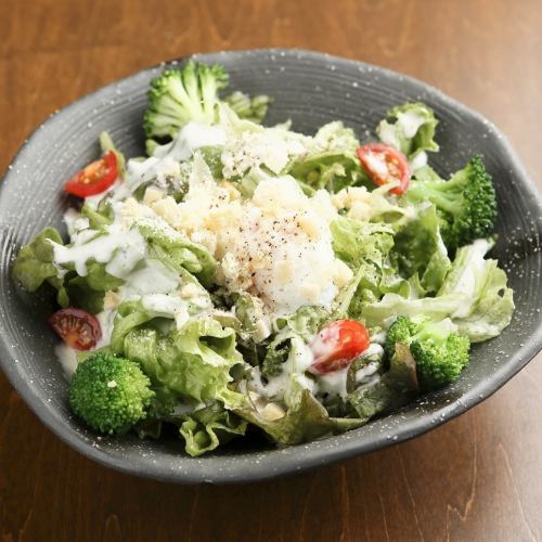 Caesar salad with plenty of vegetables ~ Put on hot balls ~