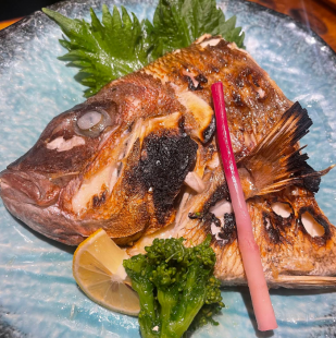 鯛かま塩焼き