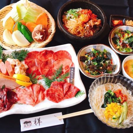 肉拼盤【宴會B套餐】注重量！牛肉、豬肉、雞肉的美味！共13道菜品4,000日元