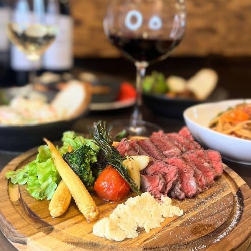 Grilled grape beef sirloin