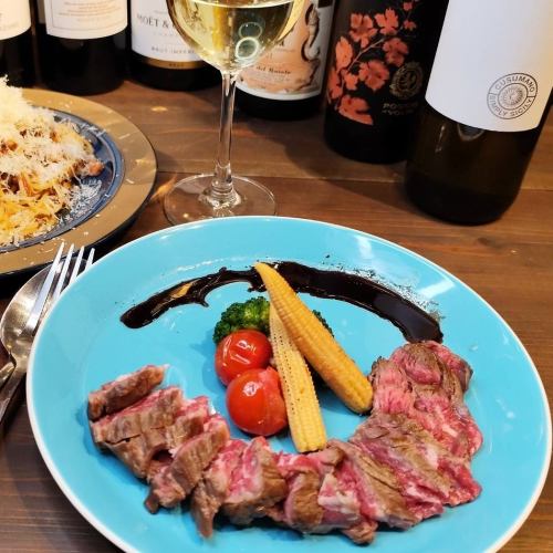 葡萄牛の肩ロースグリル～マルサラソース～