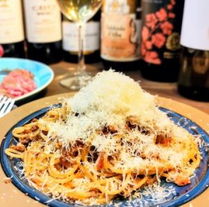 Decadent Shaved Cheese Bolognese