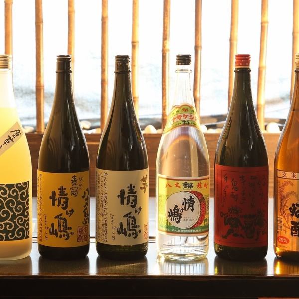 【焼肉にも合う厳選した焼酎が常備40種類以上】メインの「情け嶋」は一度は味わいたい逸品！