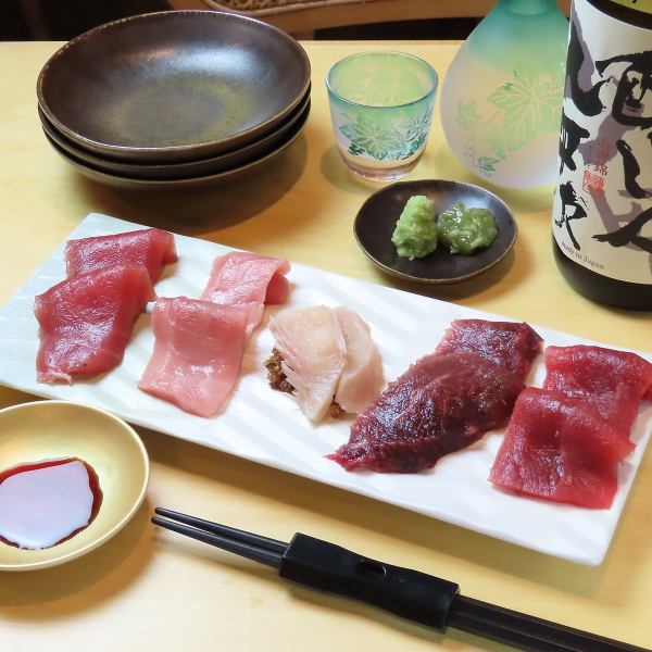 [◆◇~Assorted tuna man sashimi~◇◆] Lean meat of raw tuna, medium fatty tuna, tuna pump, tuna cheek meat, etc. ◎