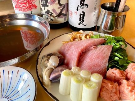 [All-you-can-drink included] Negima nabe tuna course ☆ In winter, you can enjoy tuna negima nabe course