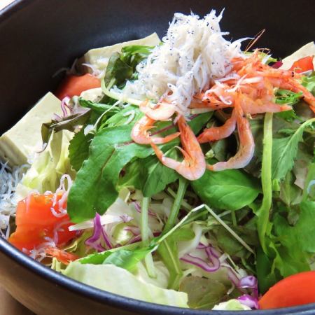 ~ 2nd place ~ Shirasu and Sakura shrimp tofu salad