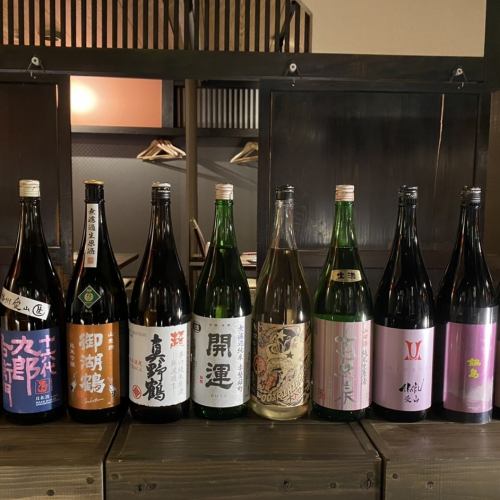 Rich in Shinshu local sake and Shizuoka local sake