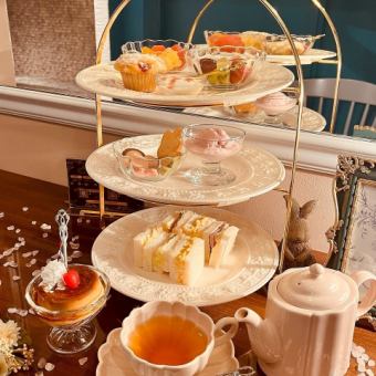 当日OK★女子会や誕生日、記念日、デートに◎抹茶のアフタヌーンティー★紅茶付