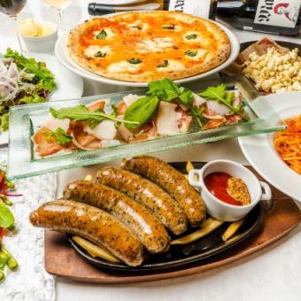 12/1～1/31 ◎适合新年、忘年会！附3小时无限畅饮□简易套餐7,000日元