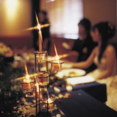 Recommended for the second party of the wedding ceremony! Please contact us for the production of candle service etc.