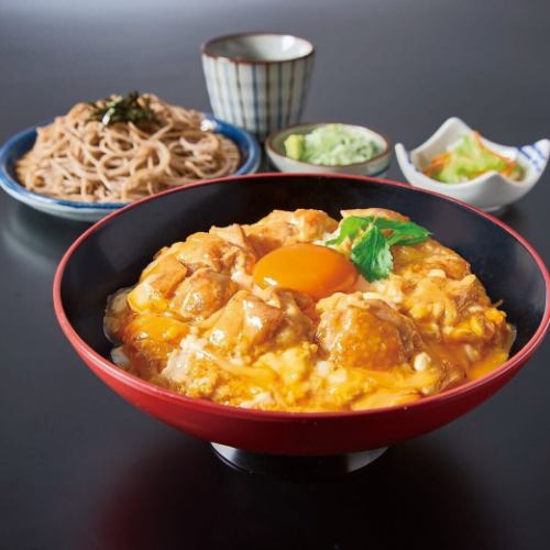 純和鶏丼と麺