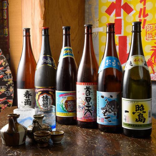 泡盛は沖縄県内47酒造所の泡盛を全て取り揃え、150種以上をご用意♪